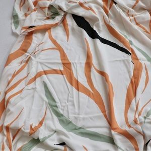 Abstract streak print rayon fabric, 3.5 yards